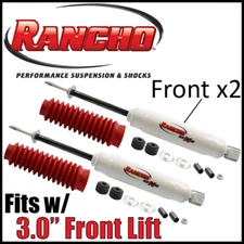 Rancho Front Shock Absorbers PAIR fit 1997-04 Dodge Durango/Dakota 4WD w/3" Lift