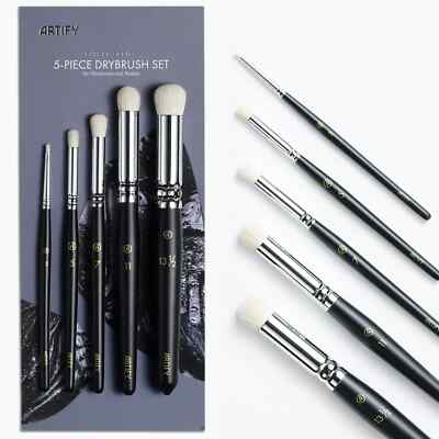 ARTIFY Drybrush Set of 5 Sizes: Expert Series Dry Brush for Effortless Miniat...
