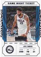 🏀 22-23 CONTENDERS GAME NIGHT TICKET - JOEL EMBIID #15 PHILADELPHIA 76ERS