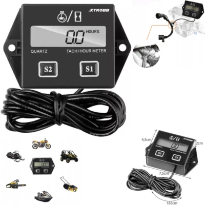 Drehzahlmesser digital Tachometer für Motorsäge Kettensäge und andere Takter