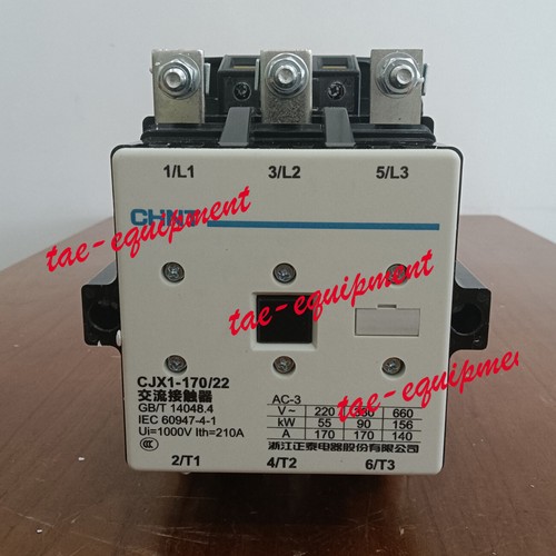 1PC Chint AC Contactor Voltage CJX1-170/22 Coil 220 1 Year Warranty