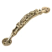 Handmade Brass Dual Side Tribal Figure Door Handle