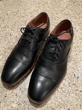 Thomas  Vine Mens Keaton Cap Toe Leather Black Oxford 8.5 M MSRP 120 New