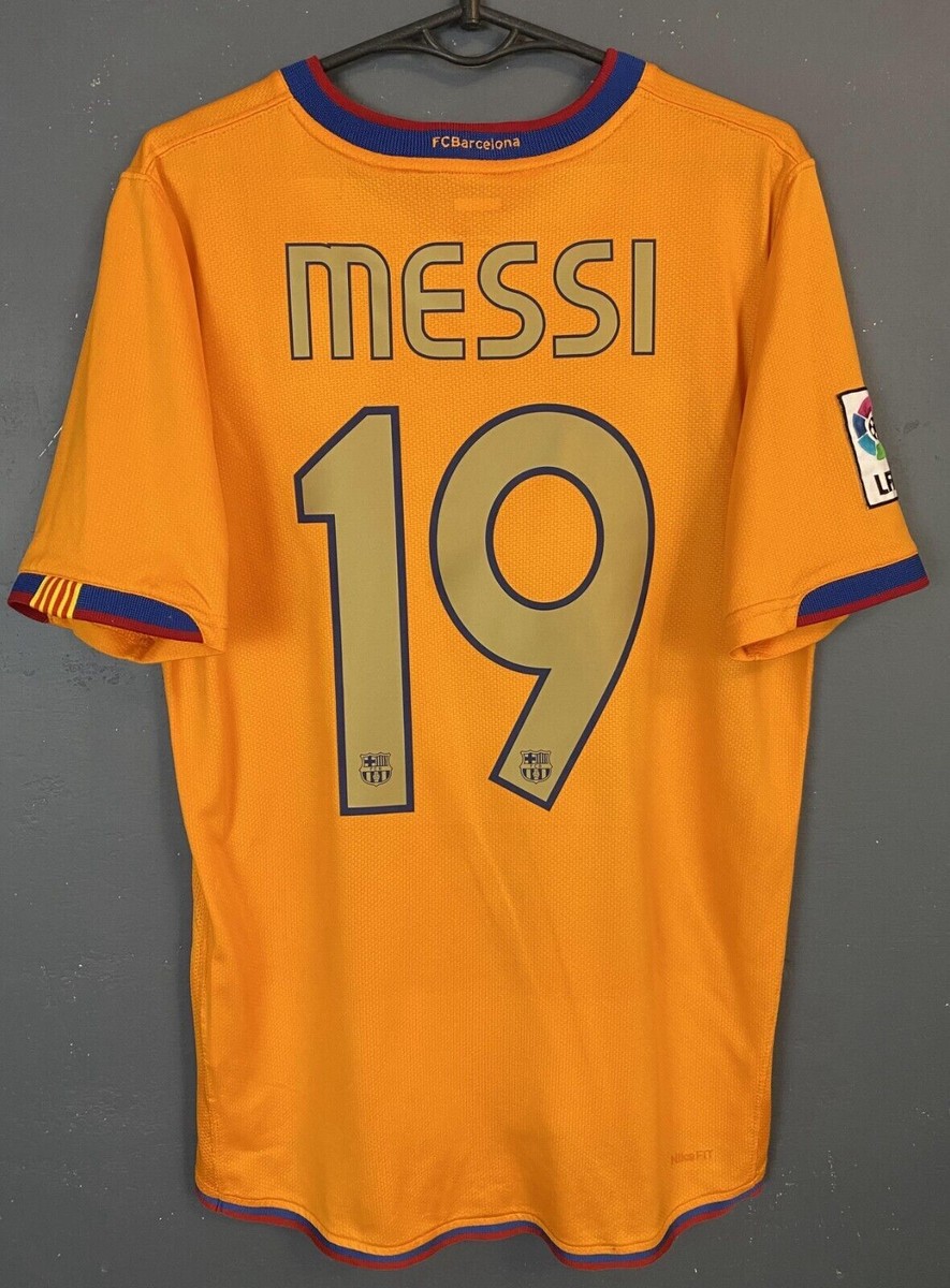 LEO MESSI #19 MEN'S FC BARCELONA 2006/2008 SOCCER FOOTBALL