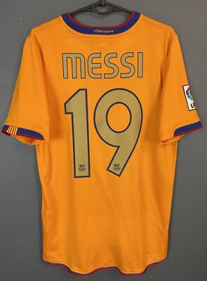 LEO MESSI #19 MEN'S FC BARCELONA 2006/2008 SOCCER FOOTBALL SHIRT