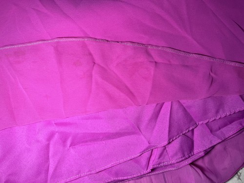 Abito drappeggiato formale ballo di sposa a una spalla rosa fushia taglia 6 - Foto 11 di 14
