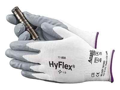 12 PAIR Micro Foam Nitrile Grip Palm Coated Industrial Mechanics WORK GLOVES LRG