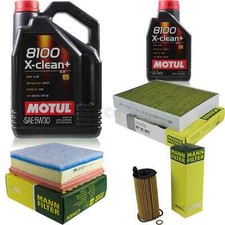 MOTUL 6L 5W-30 Motoröl+MANN-FILTER für BMW 3 Gran Turismo F34 318d 320d xDrive 