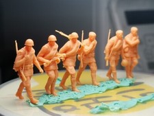 1/72 Wwii Soviet Squad 6Pc Person Soldier 3D Printed Resin Model