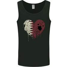 Love Qatar Flag Qatari Day Football Mens Vest Tank Top