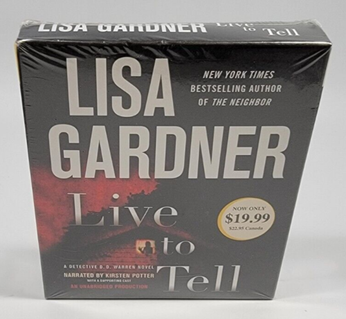 NEW Live to Tell : A Detective D. D. Warren Novel by Lisa Gardner CD Audiobook - Afbeelding 1 van 4
