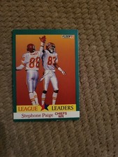 STEPHONE PAIGE 1991 FLEER FOOTBALL CARD # 413 D9530