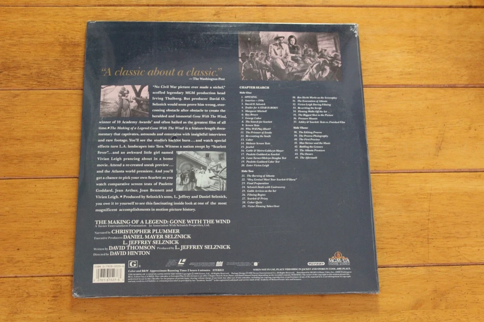 УНЕСЕННЫЕ ВЕТРОМ СОЗДАНИЕ ЛЕГЕНДЫ ЛАЗЕРНЫЙ ДИСК [НОВЫЙ ЗАПЕЧАТАННЫЙ] LD 2 ДИСКА - Изображение 2 из 4