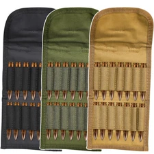 Tactical Ammo Pouch for Utility Hunting Rifle Foldable Ammo Wallet 14 Cartridges