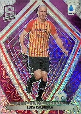 2020-21 Panini Chronicles Serie A Benevento Calcio Luca Caldirola  Purple Mojo