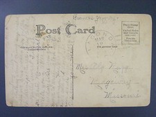 Lagonda Missouri Chariton CO 1909 Type 2/? Doane Cancel DPO 1881-1922 Postcard