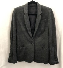 J Crew Collection Single Button Blazer Charcoal Gray Twill Blazer Size 6 B0757
