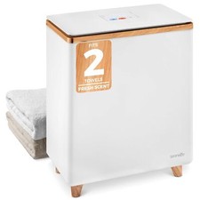 SereneLife Luxury Spa Bathroom Heater Rectangle Towel Warmer - Natural