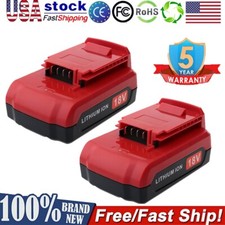 2Pack 18V Lithium Ion Battery for Porter Cable 18 Volt PC18B PC18BL PC18BLX Tool
