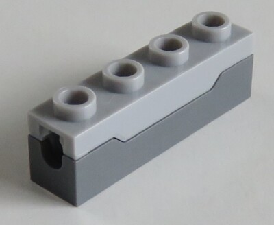 LEGO - Raketenwerfer / Spring Shooter 1 x 4, hell blaugrau # 15301c01
