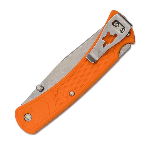 BUCK 0110ORS2-B Folding Hunter 3.75" 110 Plain Blade, Orange glass fibre light - Picture 3 of 5