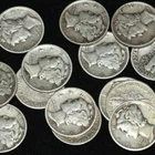 LOT OF 2 X 1941 MERCURY DIME - SILVER - VERY FINE CONDITION - RANDOM SELECTED