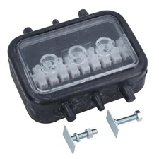 10 Way Trailer Britax Electrical Junction Box Housing Clear Front 12v + 24v