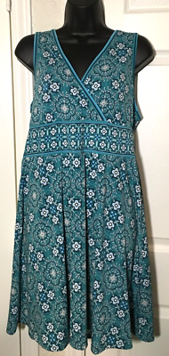 New Max Studio Womens XL Faux Wrap Sleeveless Dress NWT