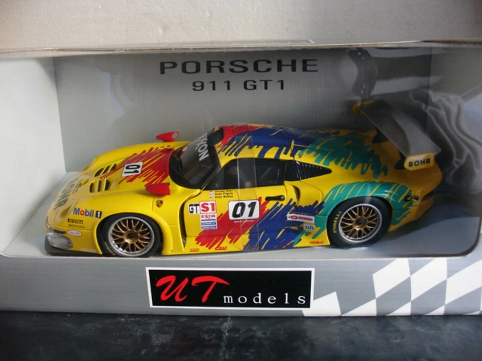 WOW EXTREMAMENTE RARO Porsche 993 GT1 #01 Rohr 1st Sebring 1997 1/18 Minichamps/UT - Imagem 4 de 4