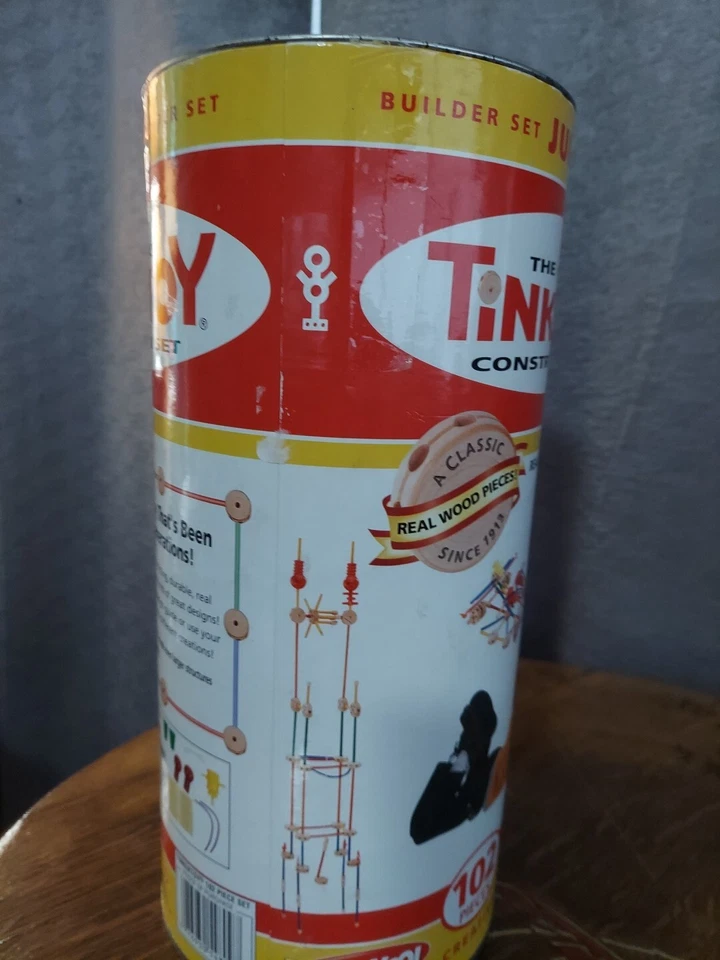 Hasbro 2009 TINKERTOY JUMBO juego de construcción clásico madera Foto 3 de 4