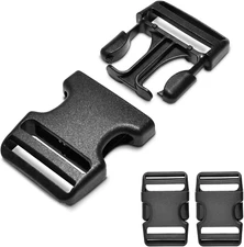 Coobigo 3Pcs 1-1/2 Inch Plastic Buckle for Strap Replacment, Heavy Duty Belt 