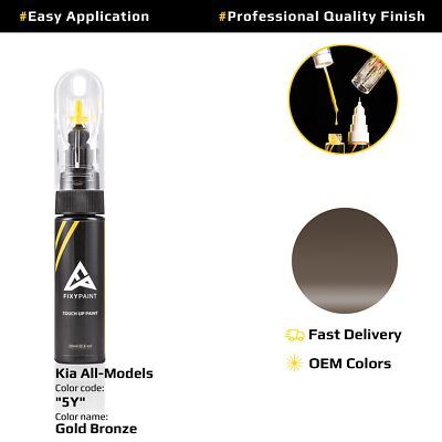 Touch up Paint for Kia Code: 5Y Gold Bronze OEM Exact Color Match