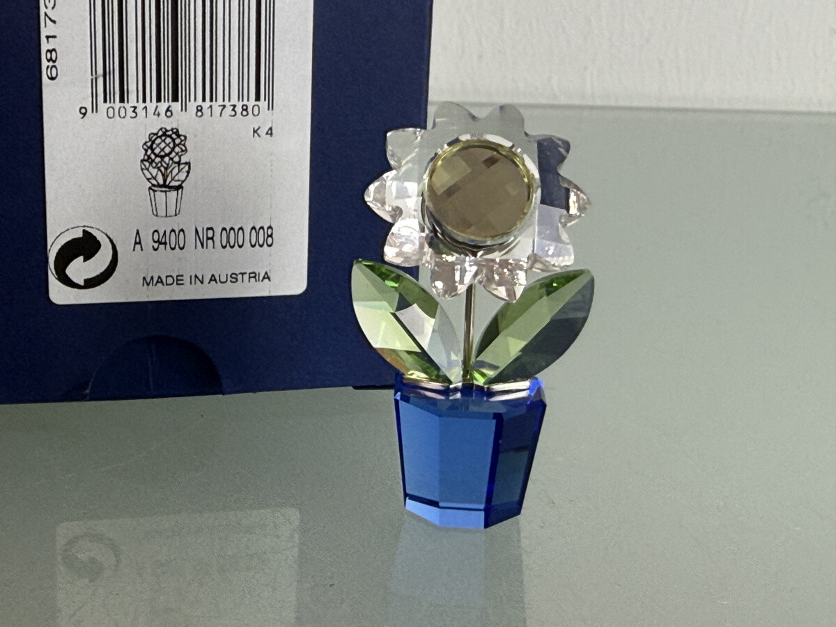 Swarovski Figurine 681738 Flower Pot Flower 5 cm Original