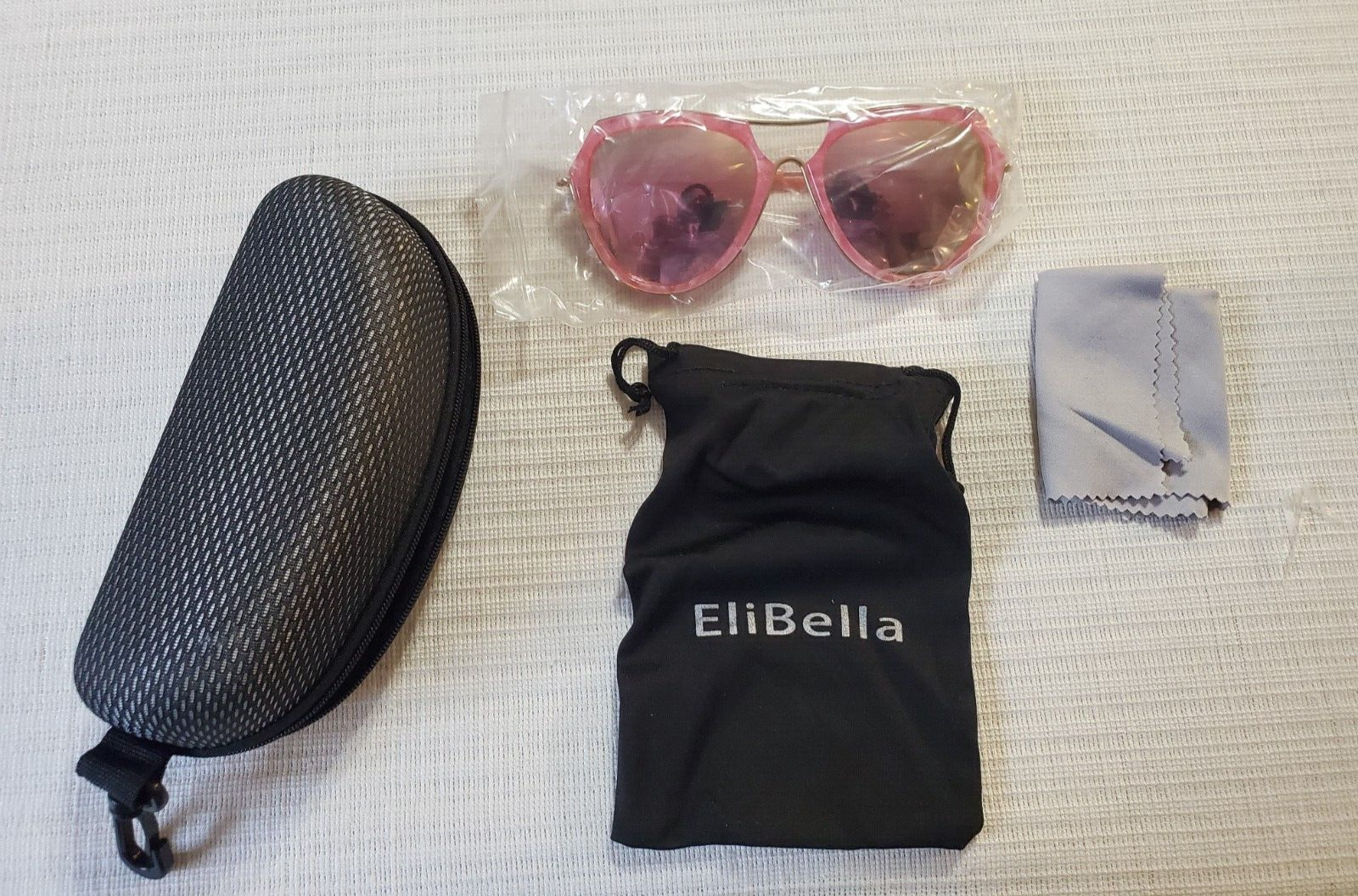 ELIBELLA Retro Pink Sunglasses for Women – Stylish UV Protection Shades
