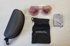 ELIBELLA Retro Pink Sunglasses Shades