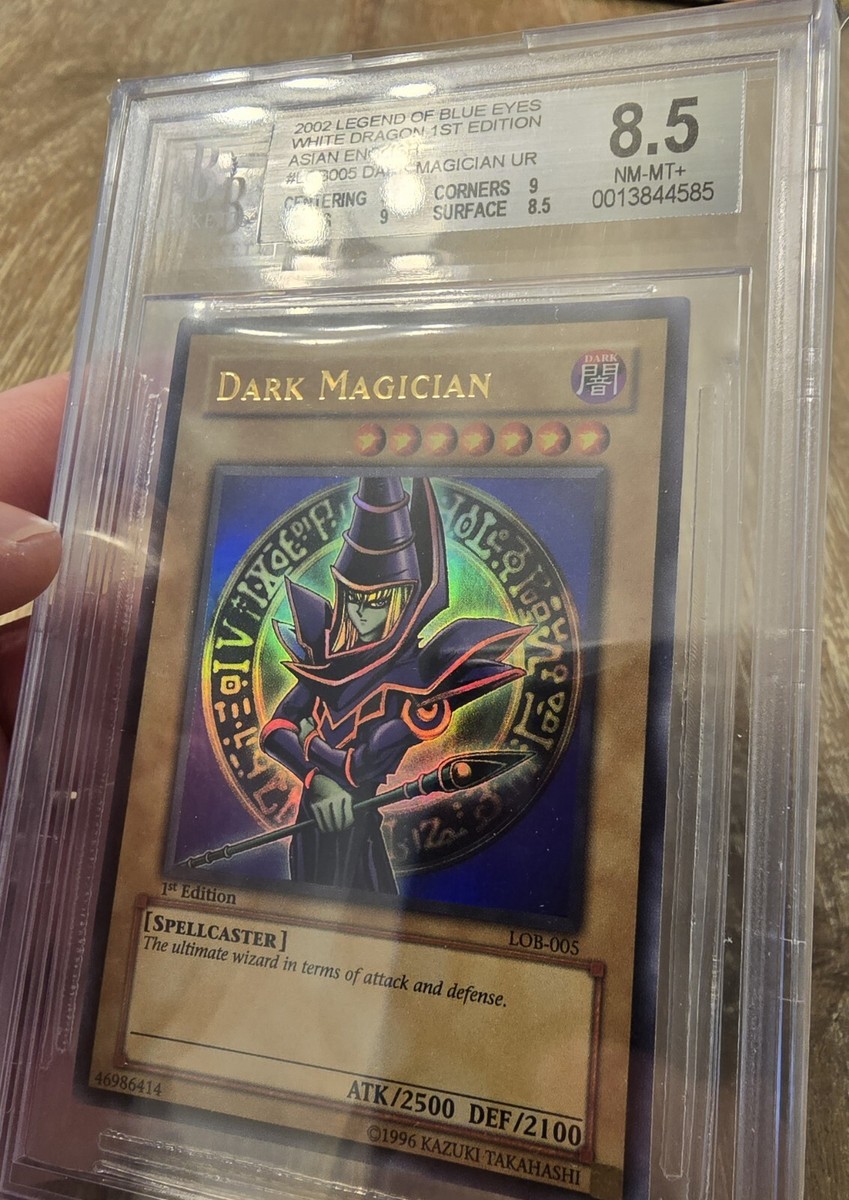 Yugioh Dark Magician LOB-005 1st Edition BGS 8.5 Asian