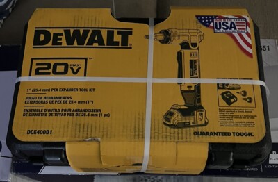 NEW DEWALT 20V PEX EXPANDER TOOL KIT DCE400D1