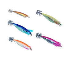 5 Squid Jigs in colorful set E , by DBLUE