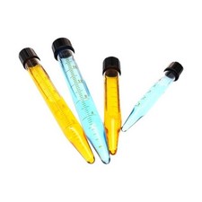 Pointed Bottom Glass Test Tubes with Caps, 5ml-50ml, 10 Pcs, Borosilicate