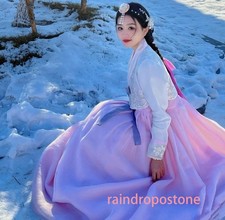 Korean Hanbok Dress National Costume Women Traditional Performation Palace Dress