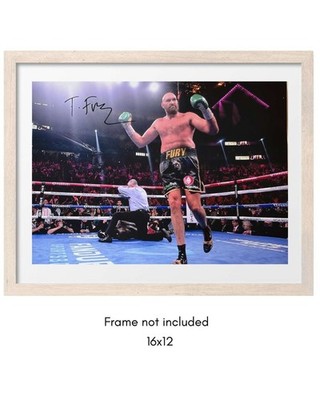 Tyson Fury handsigniertes 16x12'' Foto - Vs Wilder Fight - PSA CARD + Official COA