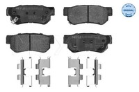 Meyle 025 235 4314/W Bremsbelagsatz Hinten , Passt Zu: Hyundai Elantra Iv, Getz,