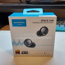Soundcore by Anker Space A40 True Wireless ANC Earbuds Black Bluetooth