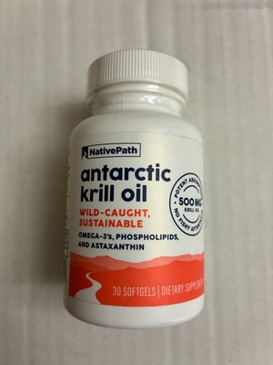 Pure Antarctic Krill Oil Wild Caught Sustainable 500mgSoftgel Omega3 Astaxanthin