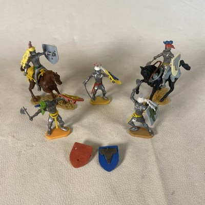 Timpo/ CHERILEA (ENGLAND) MEDIEVAL KNIGHTS Rare 60s Lot Of 5