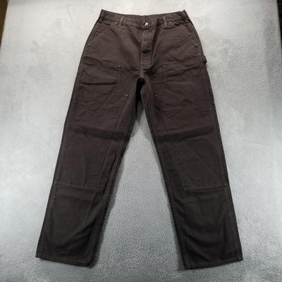Carhartt Pants Mens 38x36 Brown B136 DKB Loose Duck Double Knee Carpenter Work