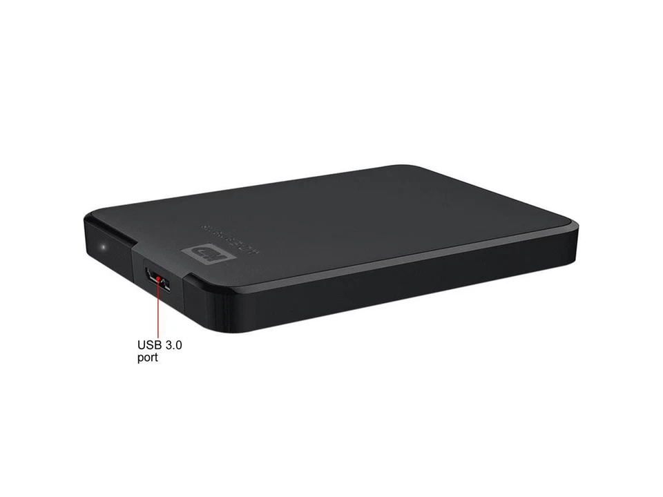 WD 5TB Elements Portable Storage USB 3.0 Model WDBU6Y0050BBK-WESN Black - Image 4 of 4
