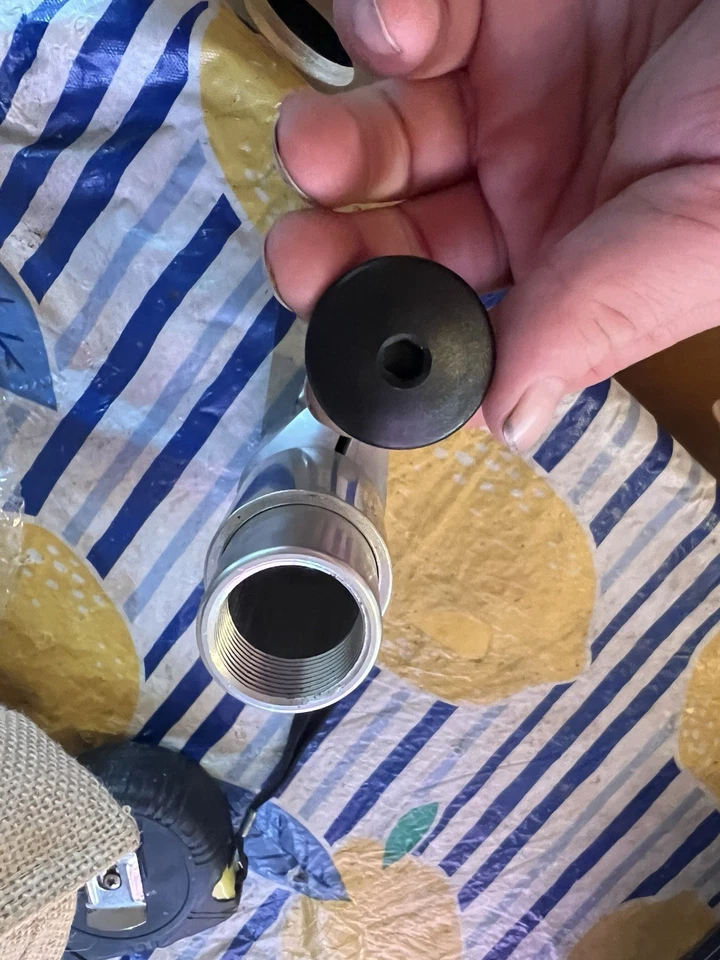 Delta Alloy 1-1/8” Threadless Stem Riser 3.25” Extension Adaptor Silver 90’s MTB - Image 2 of 4