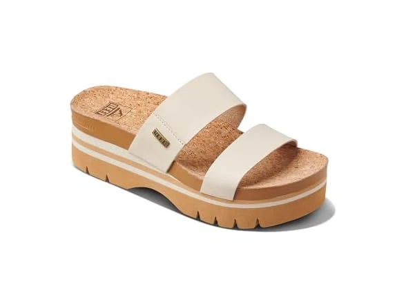 Reef Cushion Vista Hi Sandals Vintage Tan Platform Women's Size 10