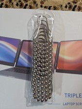 14 Piece Chrome Colored Shower Curtain Hangers Stylish Round Beaded Design
